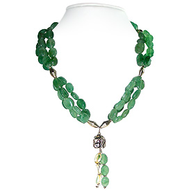 Green Aventurine Necklace 'Charmed Forest'