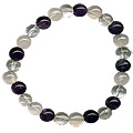 Amethyst, Crystal Quartz and Rose Quartz Necklace 'ACR Quartz Bracelet'