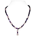 Amethyst and Rose Quartz Necklace 'Spring'