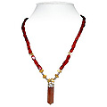 Carnelian and Citrine Necklace 'Talisman'