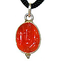 Carnelian Ganesh Pendants