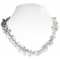 Crystal Quartz Necklace 'Pebbles'