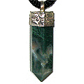 Moss Agate Necklace 'Evergreen'