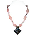 Rose Quartz Necklace 'Romantic Allure'
