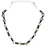 Rutile Quartz and Smoky Quartz Necklace 'Mist'