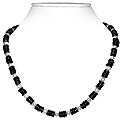 Smoky Quartz and Pearl Necklace 'Explosive'