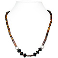 Tiger Eye and Black Onyx Necklace 'Daring Spirit'