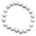 Agate Necklace 'White Agate Bracelet'